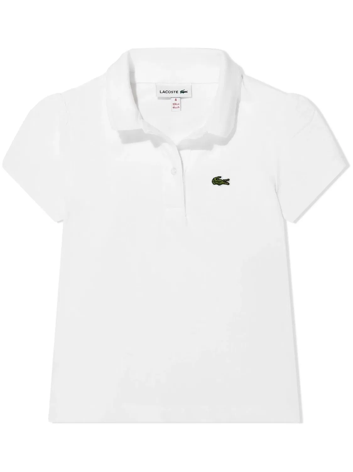 Поло с логотипом на груди Lacoste, белый