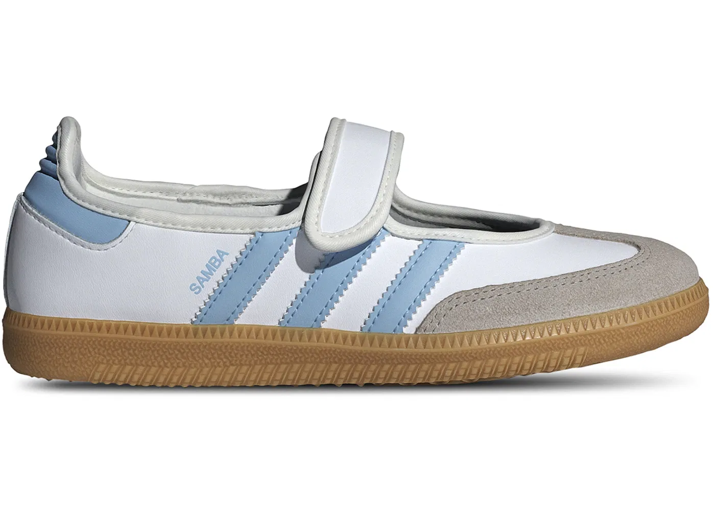 Детские кроссовки Lifestyle Adidas Samba Jane, Cloud White/Clear Sky/Gum