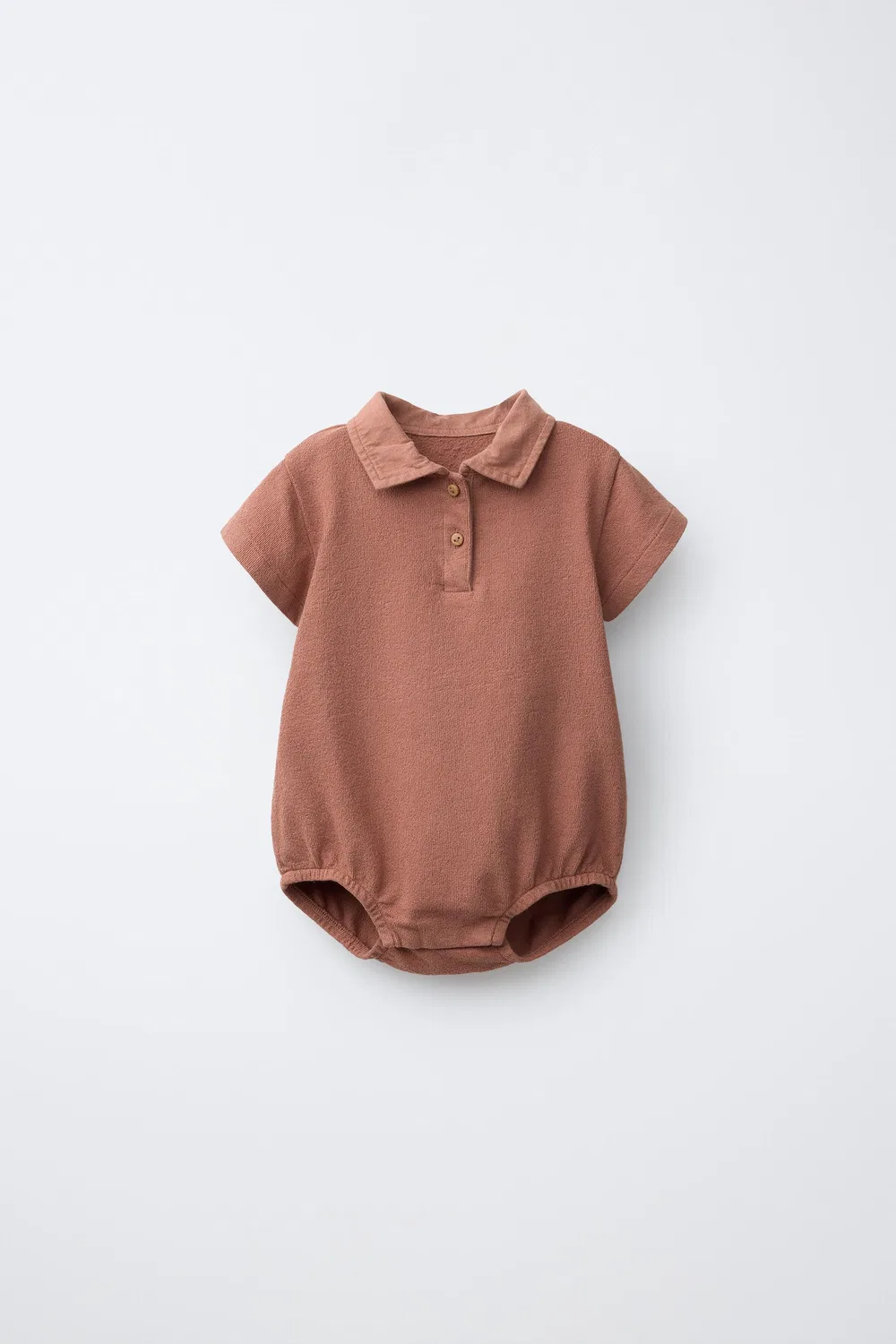 Боди с воротником-поло ZARA, Dark Russet