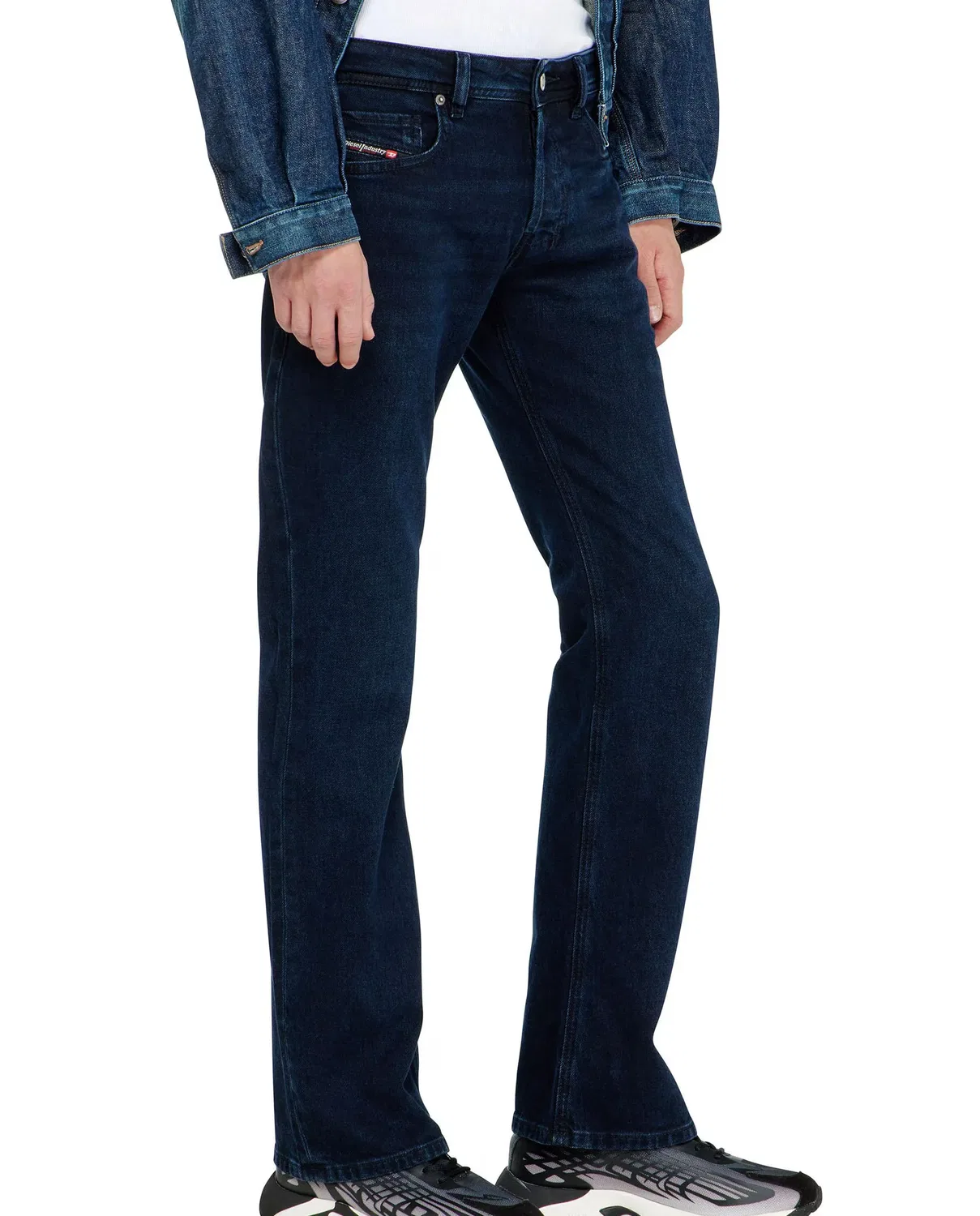 Мужские джинсы прямого кроя Vaquero recto de hombre DIESEL, Azul Oscuro — фото 3