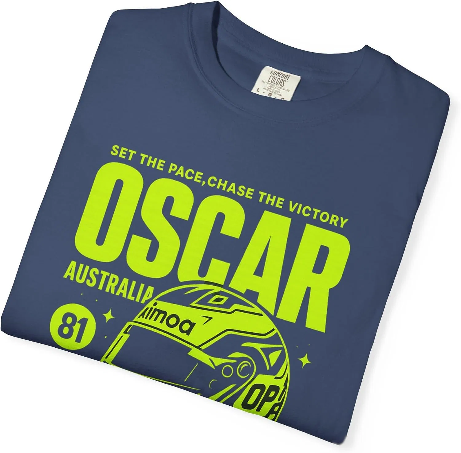 Женская футболка с принтом Oscar Inspired Design, China Blue — фото 4