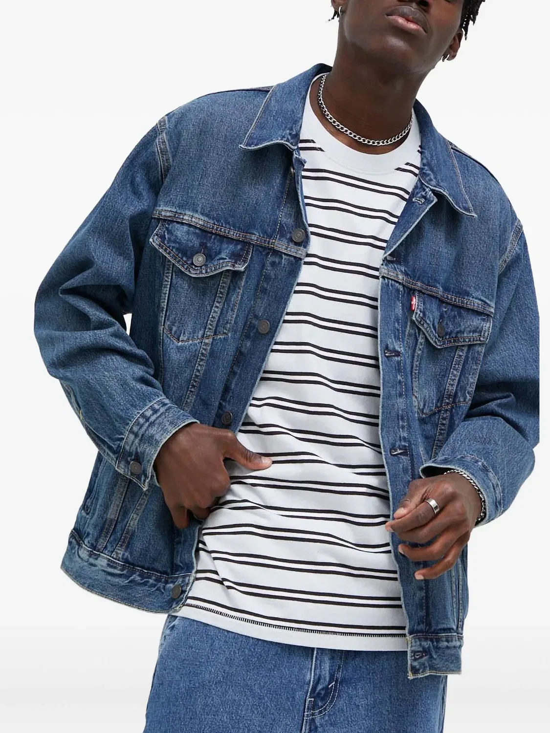 Джинсовая куртка с нагрудными карманами Levi's, синий — фото 4