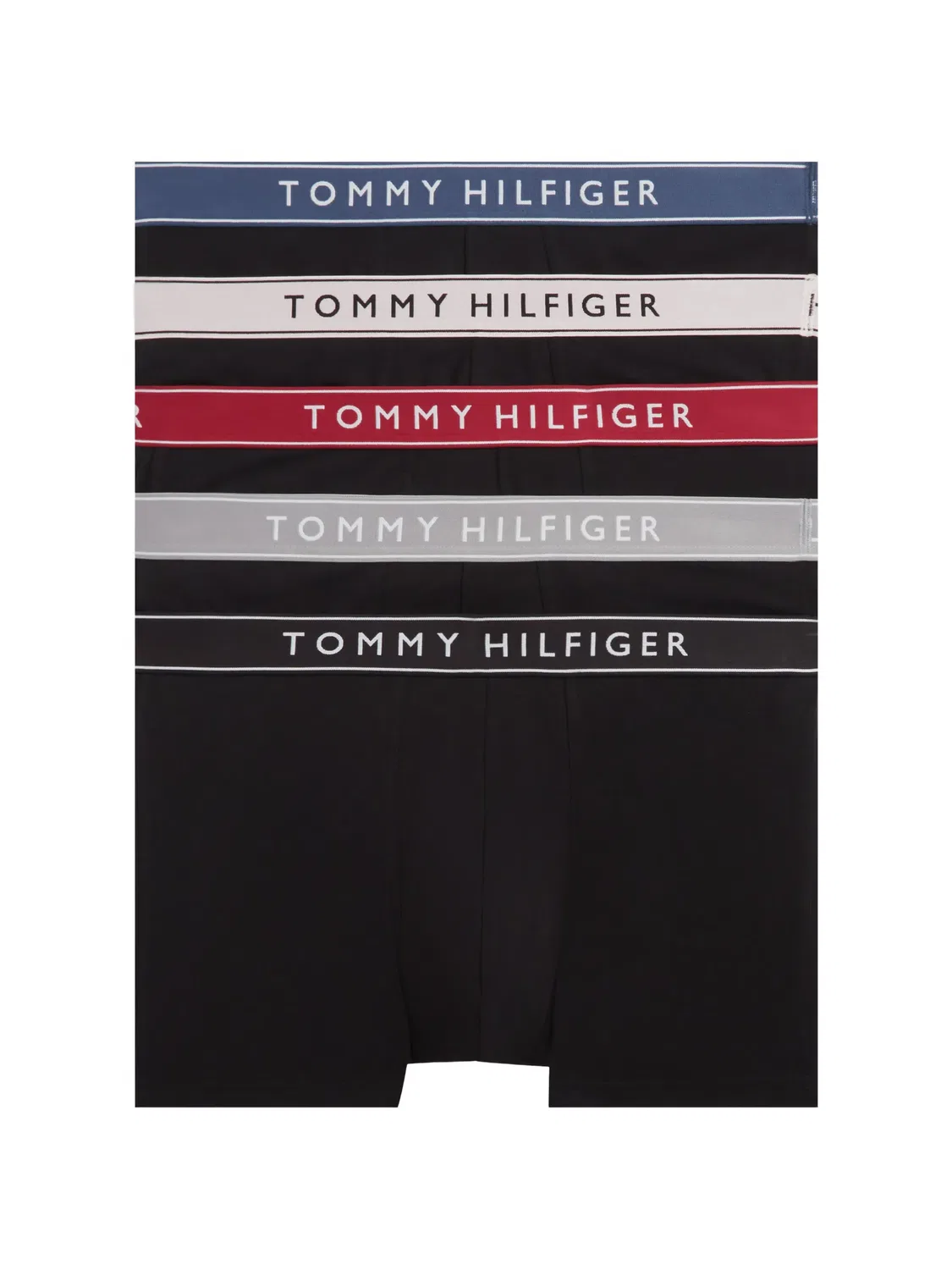 Трусы-боксеры с логотипом на поясе, черные Tommy Hilfiger, черный