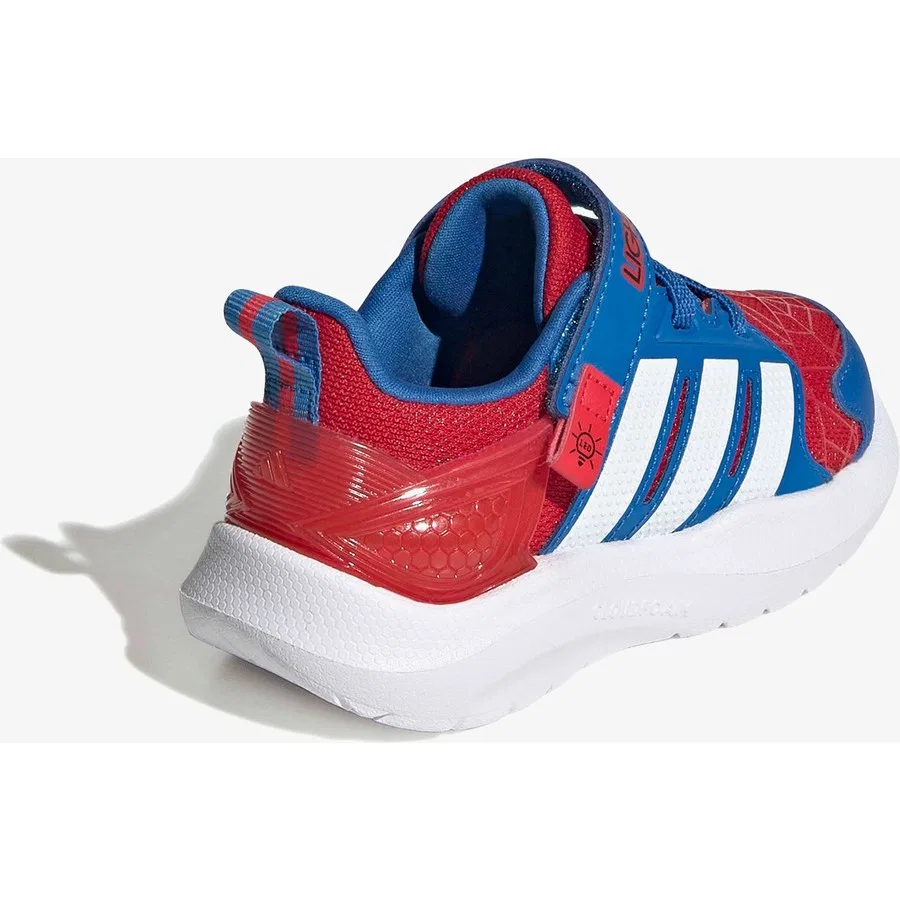 Детские кроссовки с эластичными шнурками Lightorama Runner Spider-Man adidas, Красный — фото 3