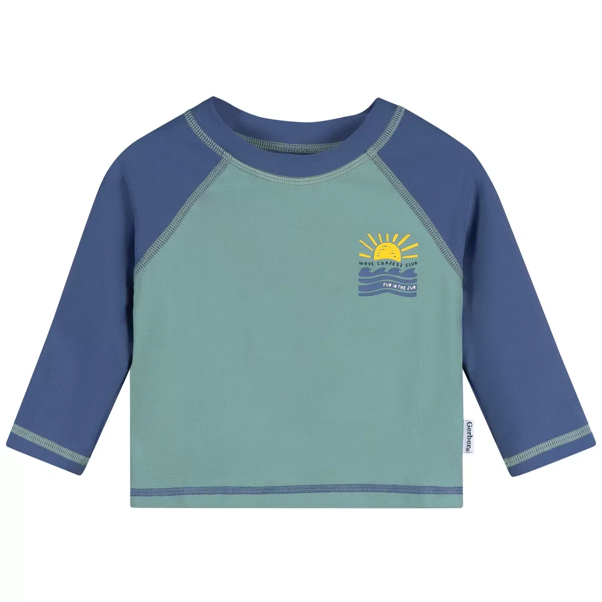 Детский рашгард с длинным рукавом Gerber, Blue