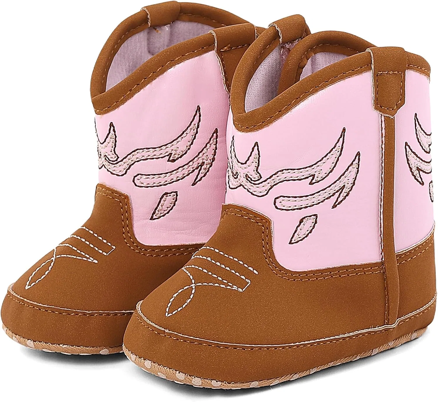 Детские ботинки-казаки для мальчиков и девочек MK MATT KEELY, Brown Pink