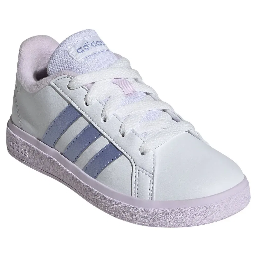 Детские кроссовки для девочек с Cloudfoam Comfort Grand Court 2.0 Adidas, White — фото 4
