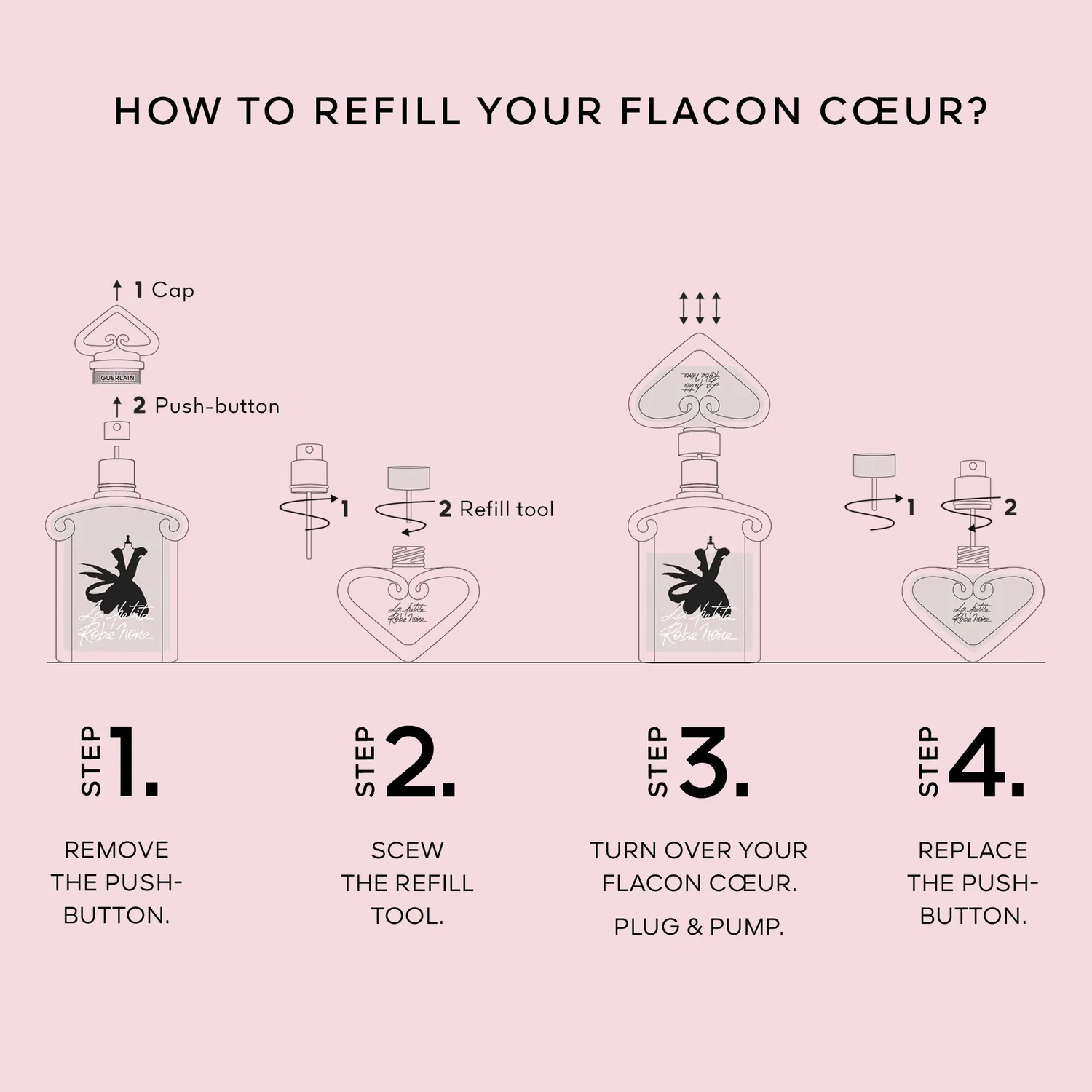 Парфюмерная вода La Petite Robe Noire Le Flacon Coeur, 20 мл, GUERLAIN — фото 4