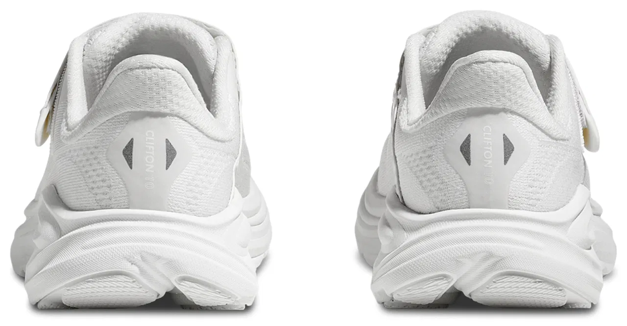 Детские кроссовки для мальчиков с дышащим верхом Clifton 10 HOKA, White White — фото 3