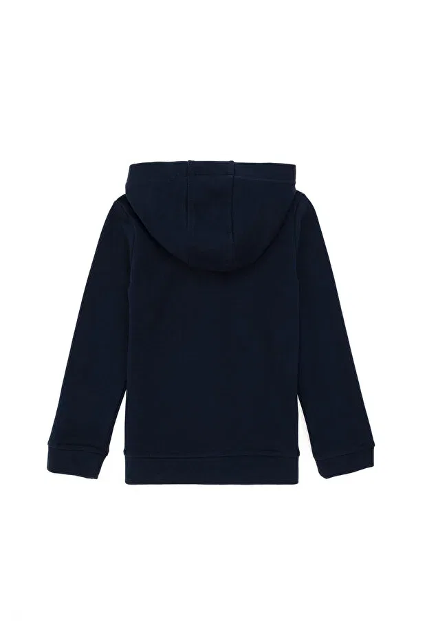 Детское худи для девочек с капюшоном U.S. Polo Assn., Navy Blue — фото 2