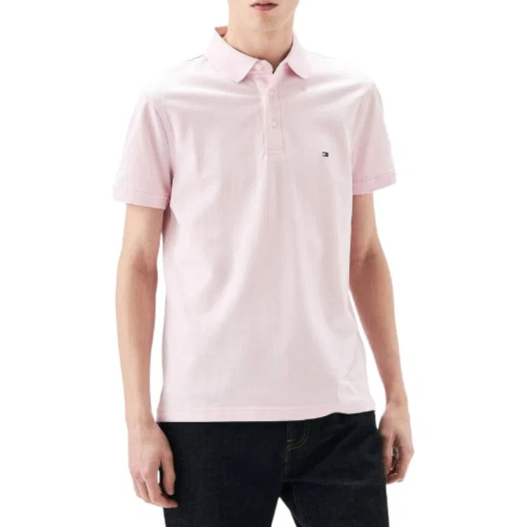 Мужское поло Light Pink Tommy Hilfiger — фото 3