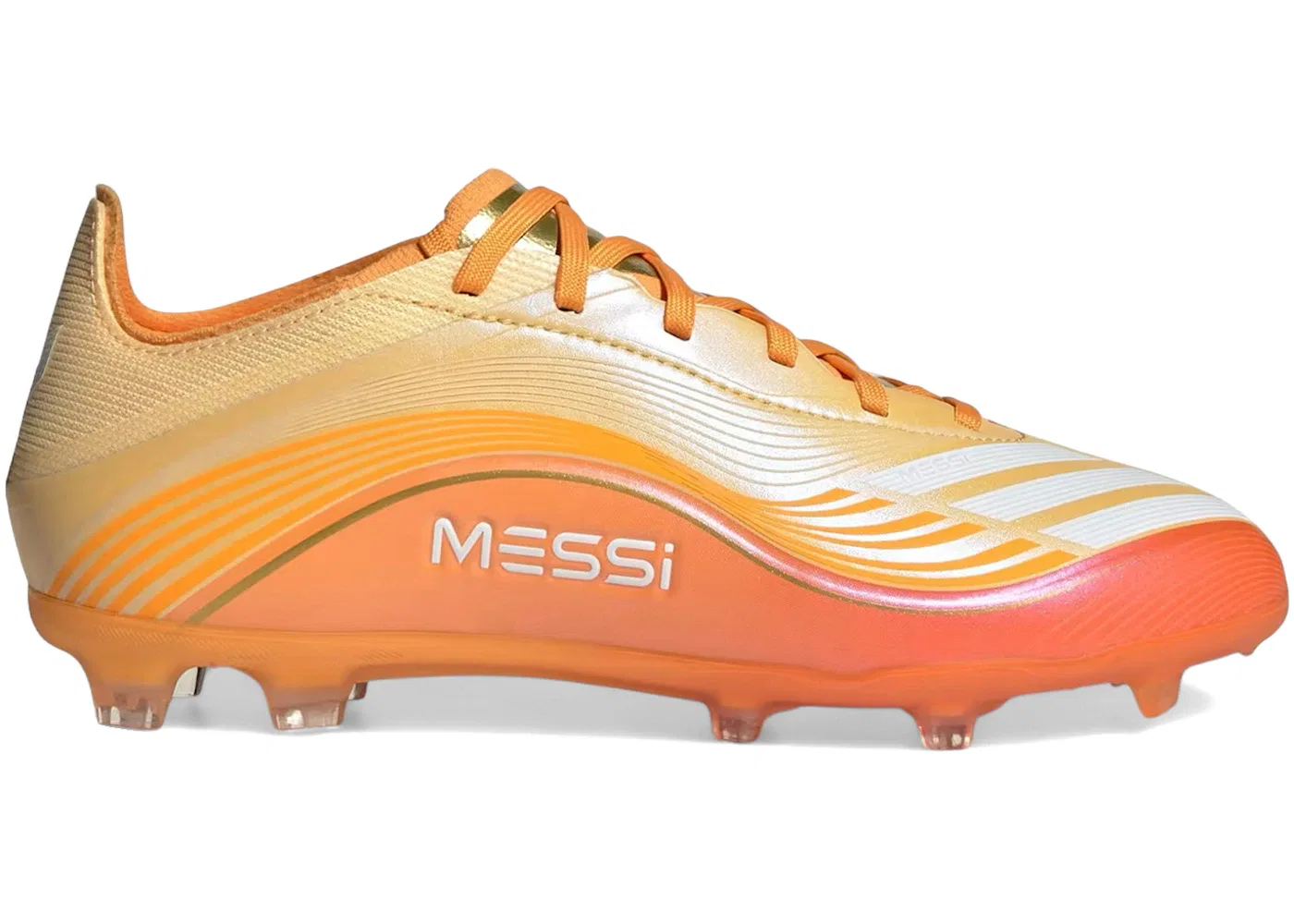 Детские бутсы с длинным рукавом Adidas F50 Elite FG, Ice Tangerine/Gold Metallic/Pure Tangerine