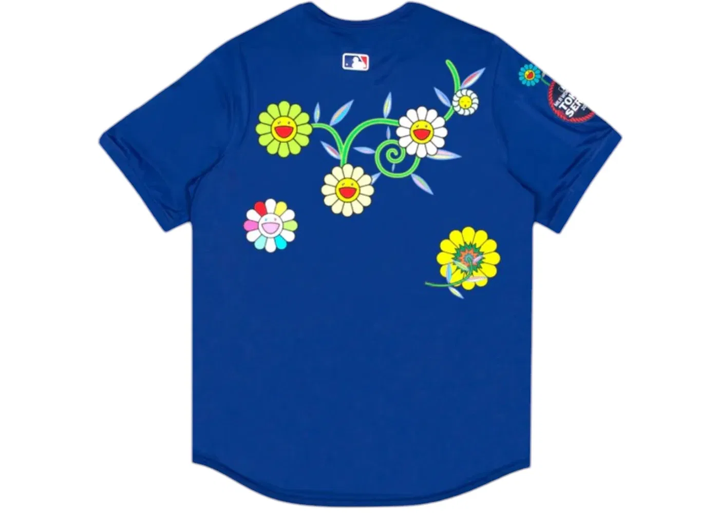 Мужская джерси с длинным рукавом Nike x Takashi Murakami x MLB World Tour Tokyo Series 2025 Cubs Away Jersey, Синий — фото 2