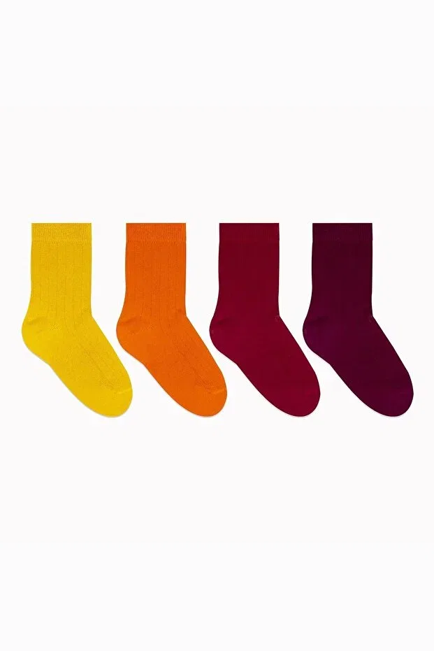 Детские носки хлопковые 4 пары Bistyle, Oranj