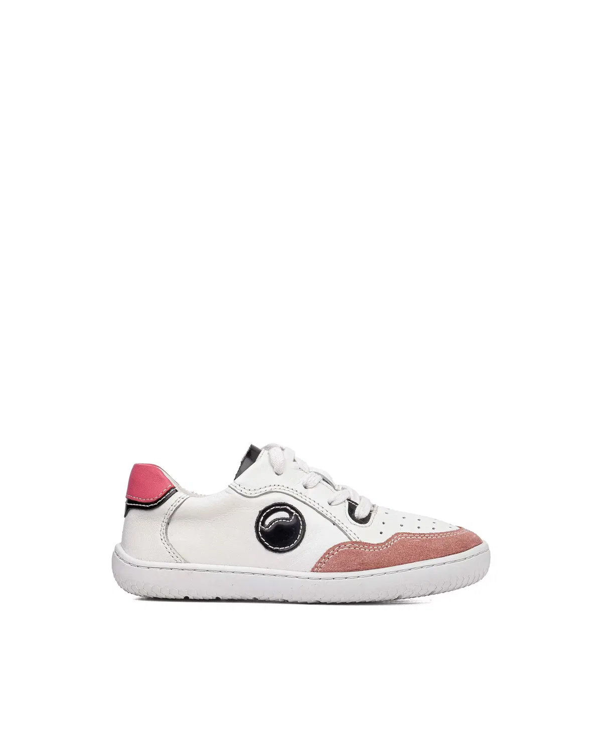 Детские кеды для мальчиков из кожи Gorila, Blanco / Rosa