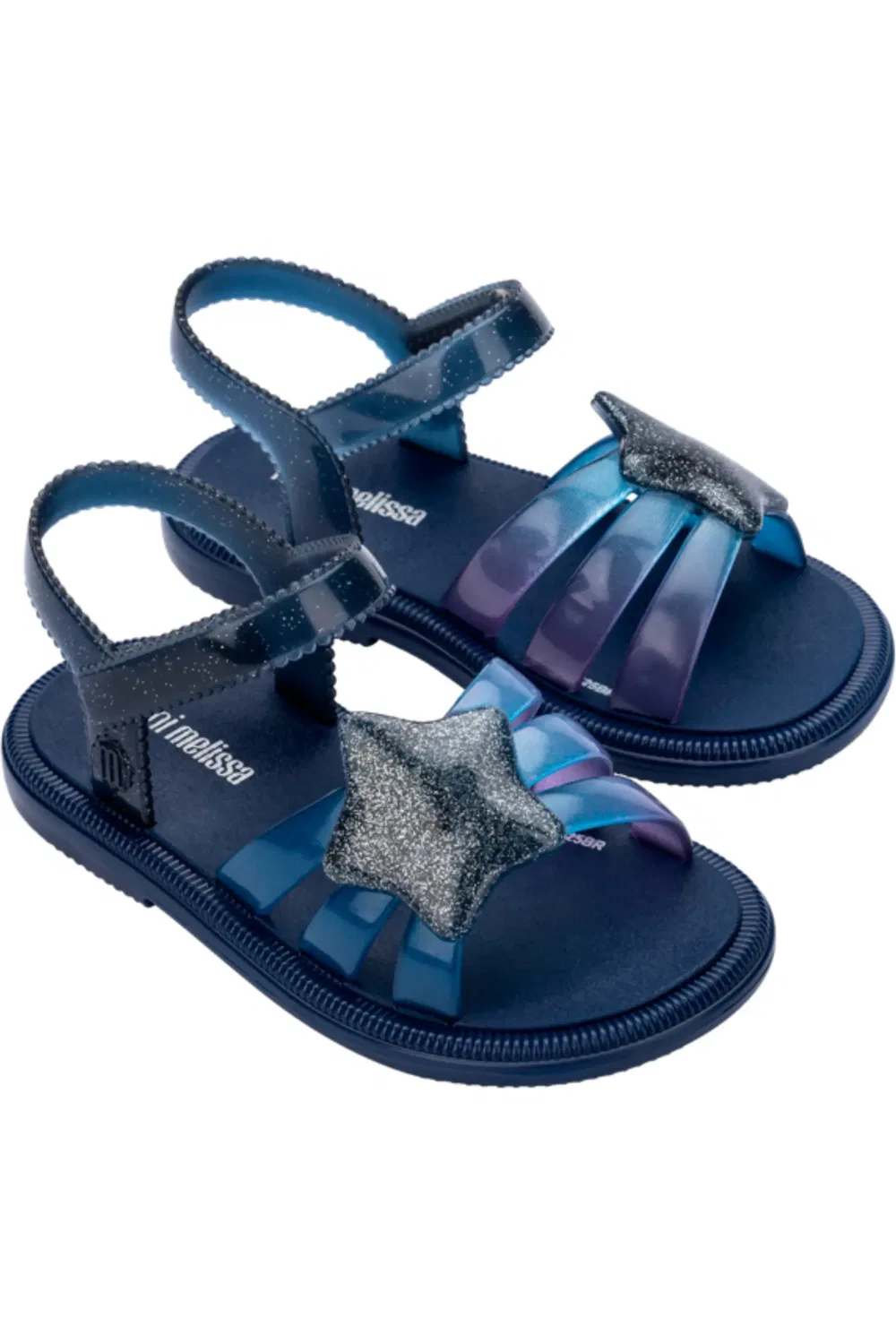 Сандалии детские со звездами Hip Sky Mini Melissa, Blue/Glitter