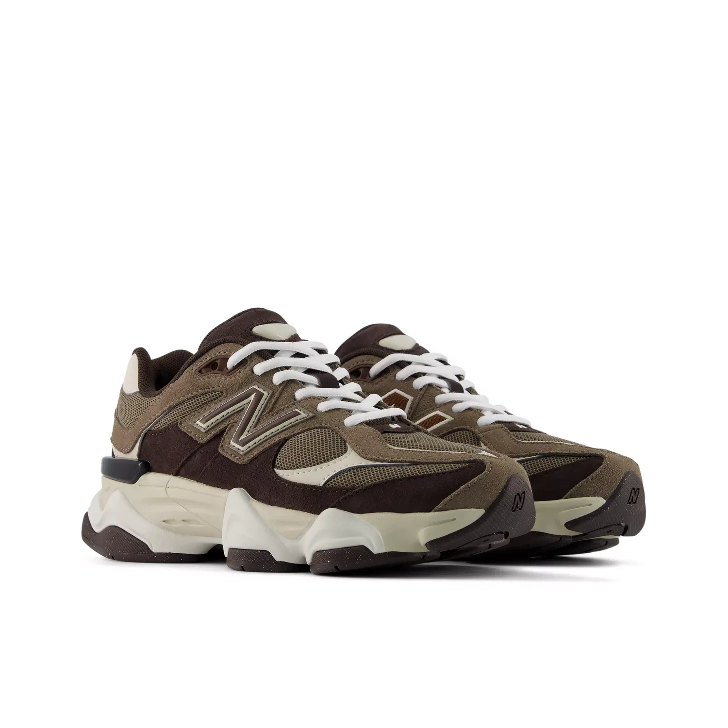 Детские кроссовки New Balance 9060 Lace, Thunder Brown With Black Coffee — фото 2