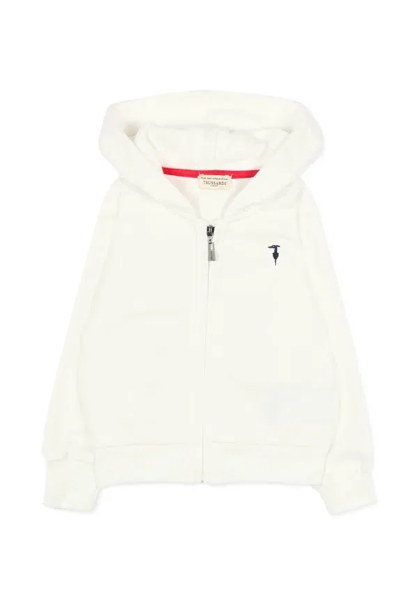Худи с принтом Felpa Tru Trussardi Junior, белый