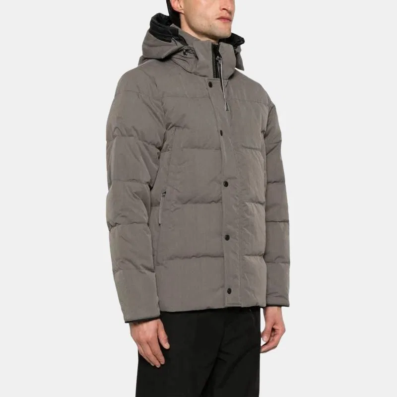 Мужское пальто с длинным рукавом Wyndham Parka Canada Goose, Beige Gray — фото 4