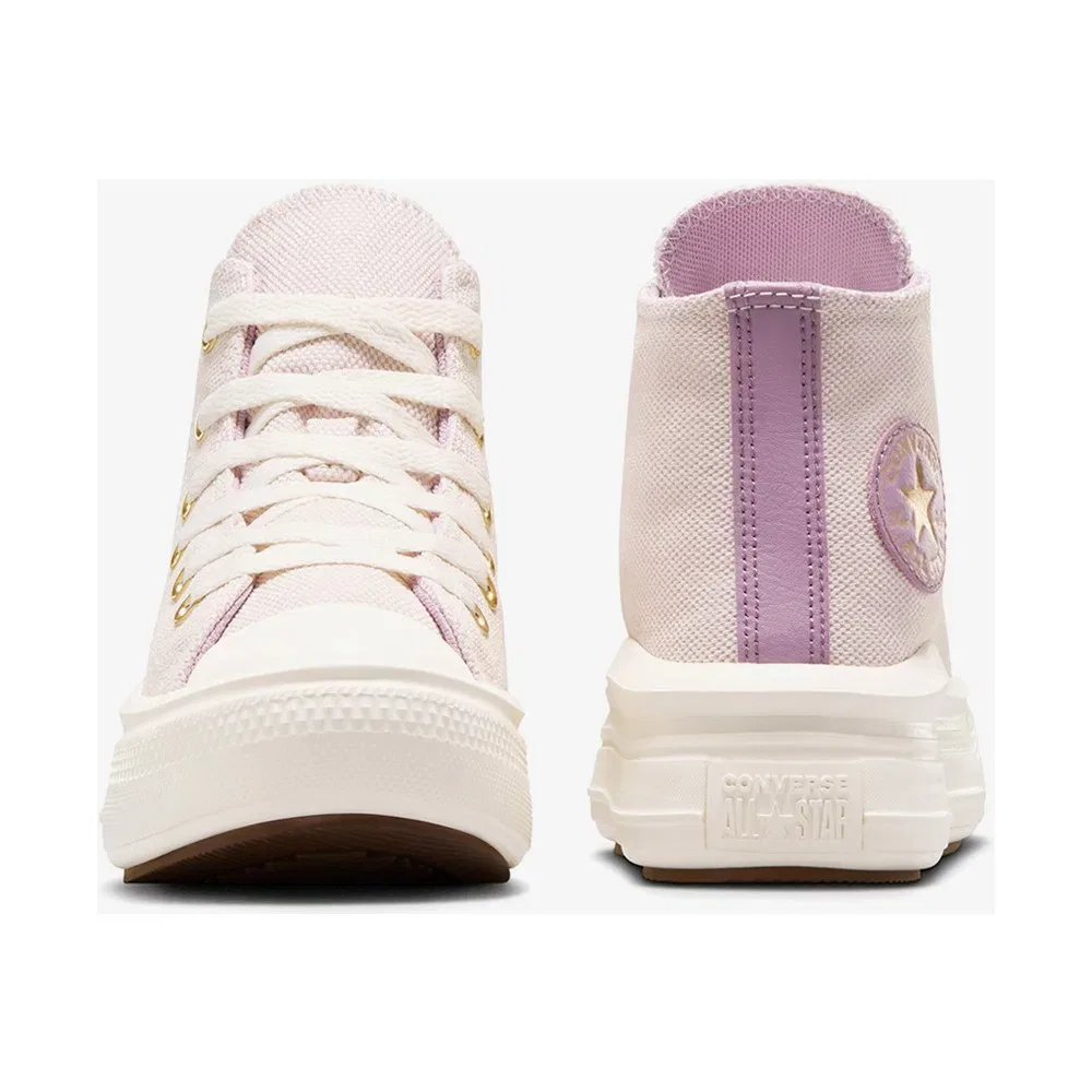 Детские кроссовки на платформе Chuck Taylor All Star Move Platform, фиолетовые Converse — фото 4