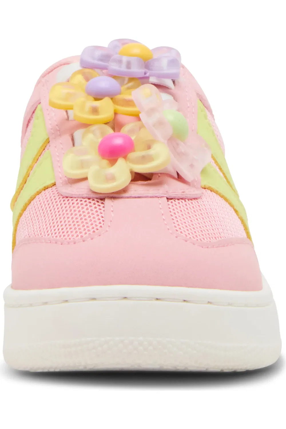 Кроссовки детские дышащие Jersey Steve Madden, Lime/Pink — фото 3