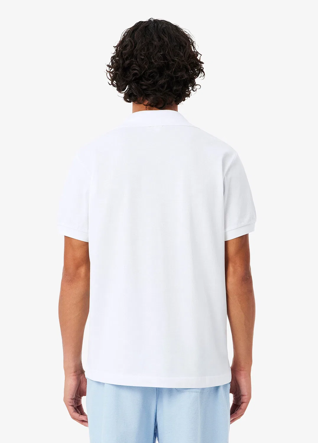 Футболка поло Lacoste Classic Fit, белый — фото 4