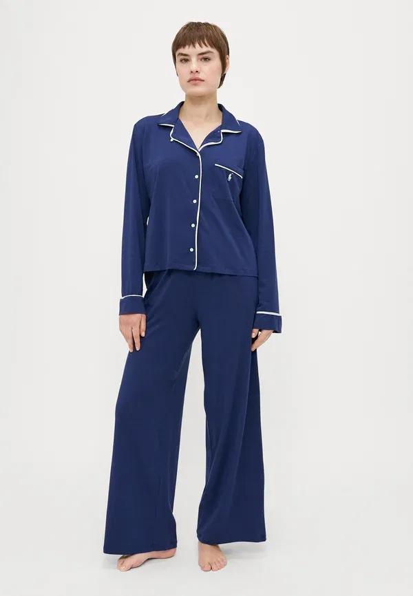 Комплект пижамы из джерси Polo Ralph Lauren, темно-синий — фото 2