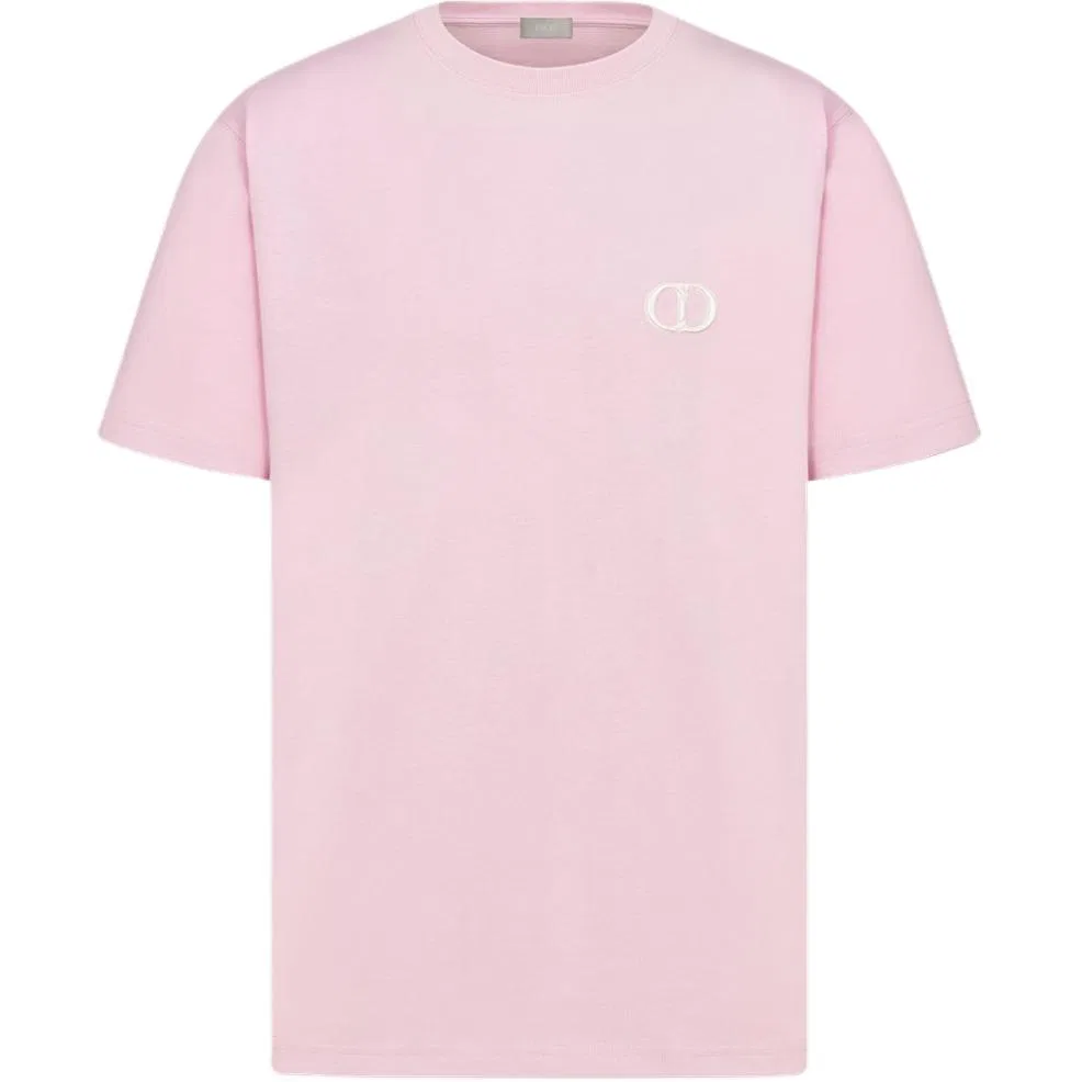 Футболка с круглым вырезом, Moderate, DIOR, Pink