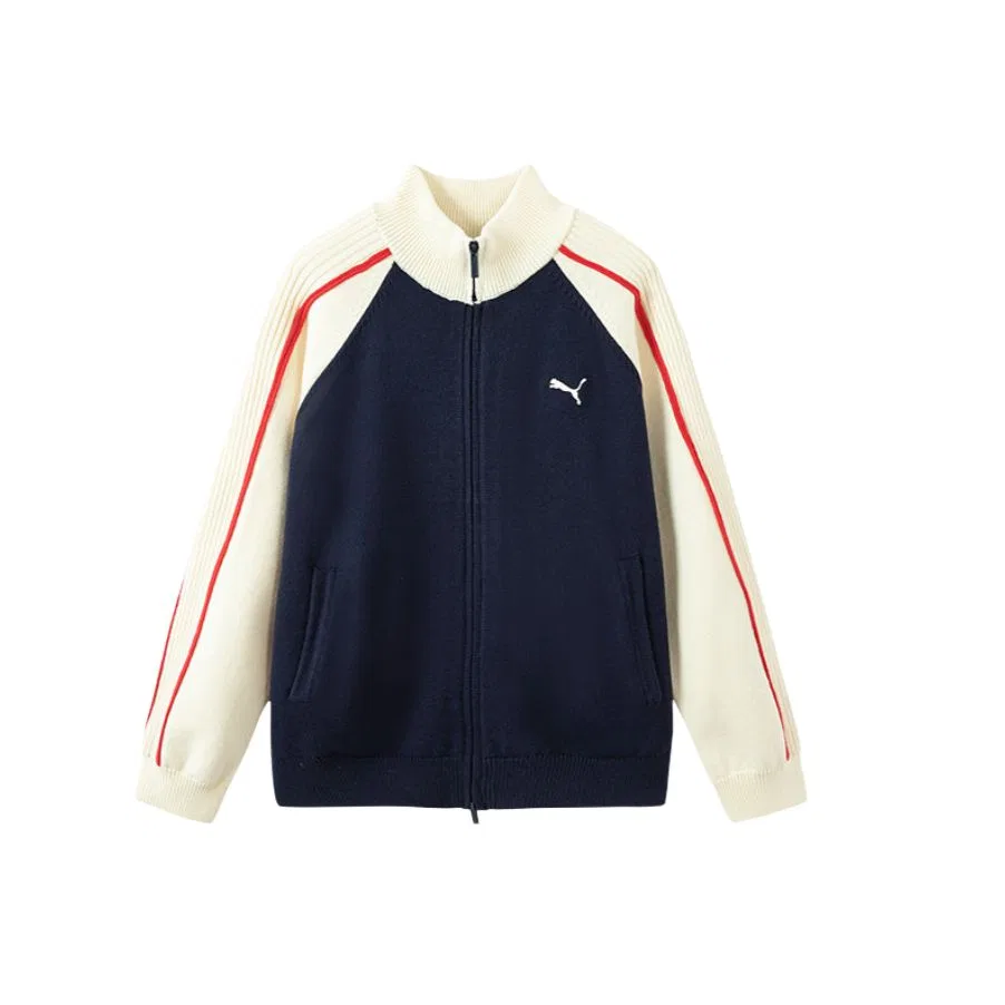 Детский свитер с высоким воротником PUMA, Цвет Blue White Tone 00381