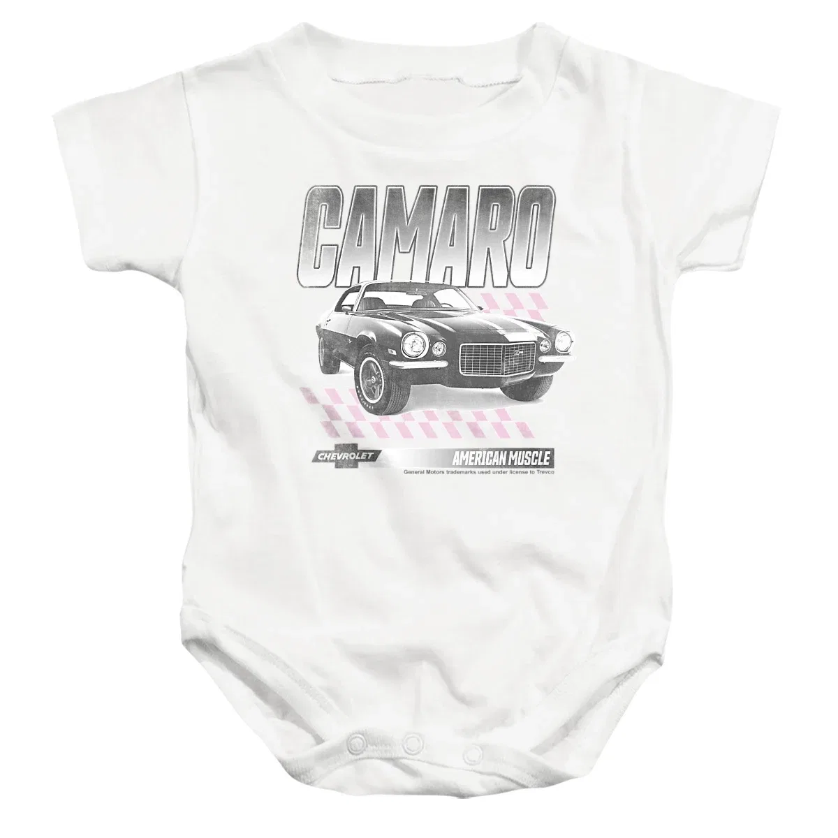 Детское боди для мальчиков с коротким рукавом Chevrolet Camaro Z28 Chevrolet, White