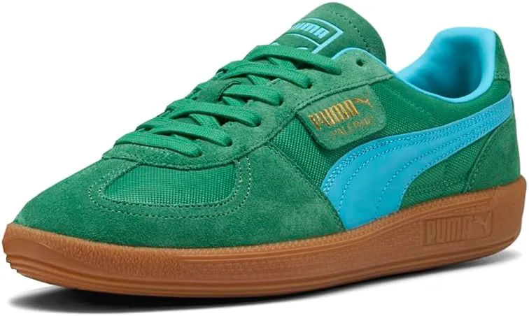 Мужские кожаные туфли Puma Palermo, зеленый — фото 2