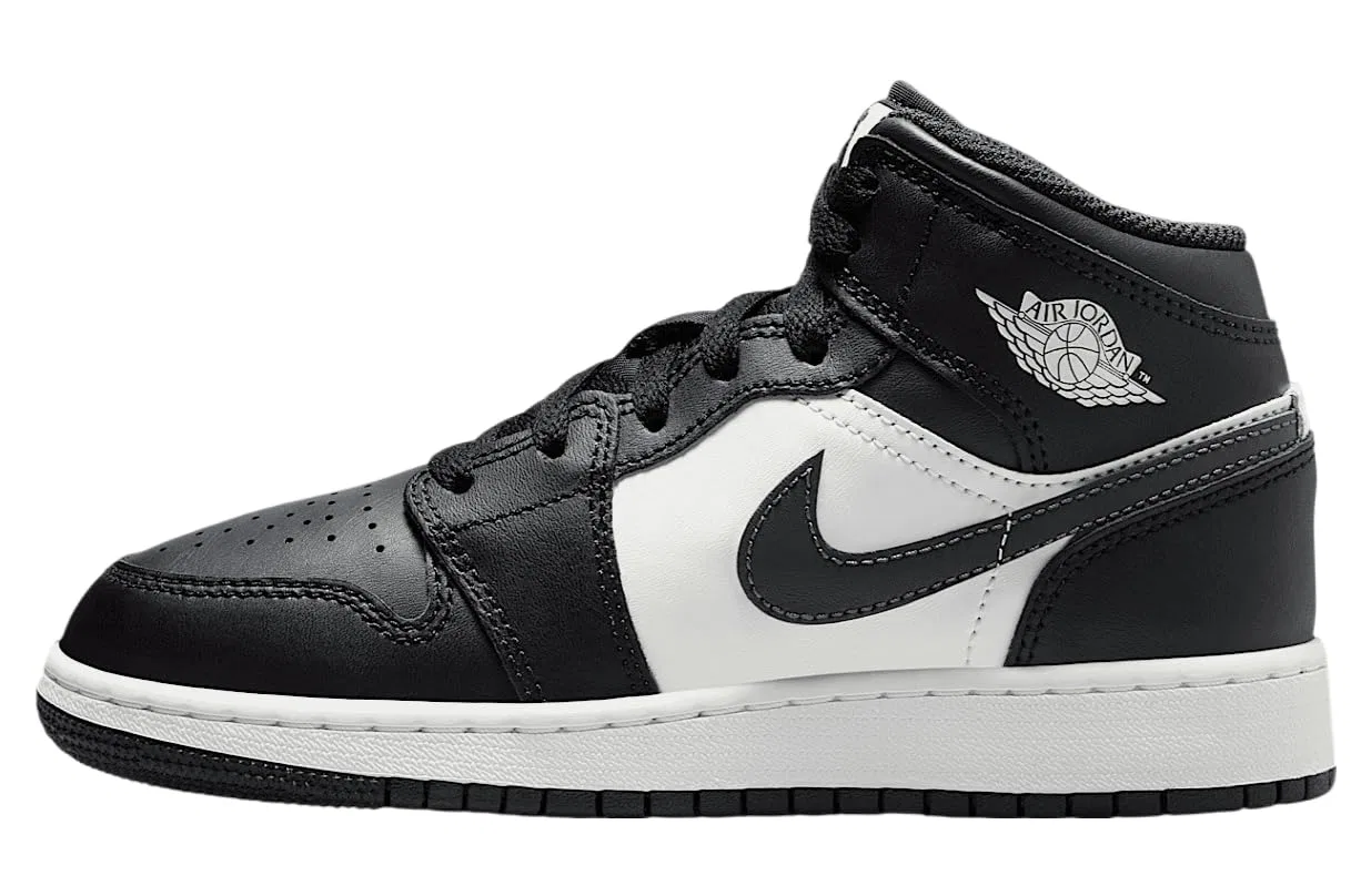 Детские кроссовки для мальчиков Air Jordan 1 Mid (Gs) NIKE, Off Noir