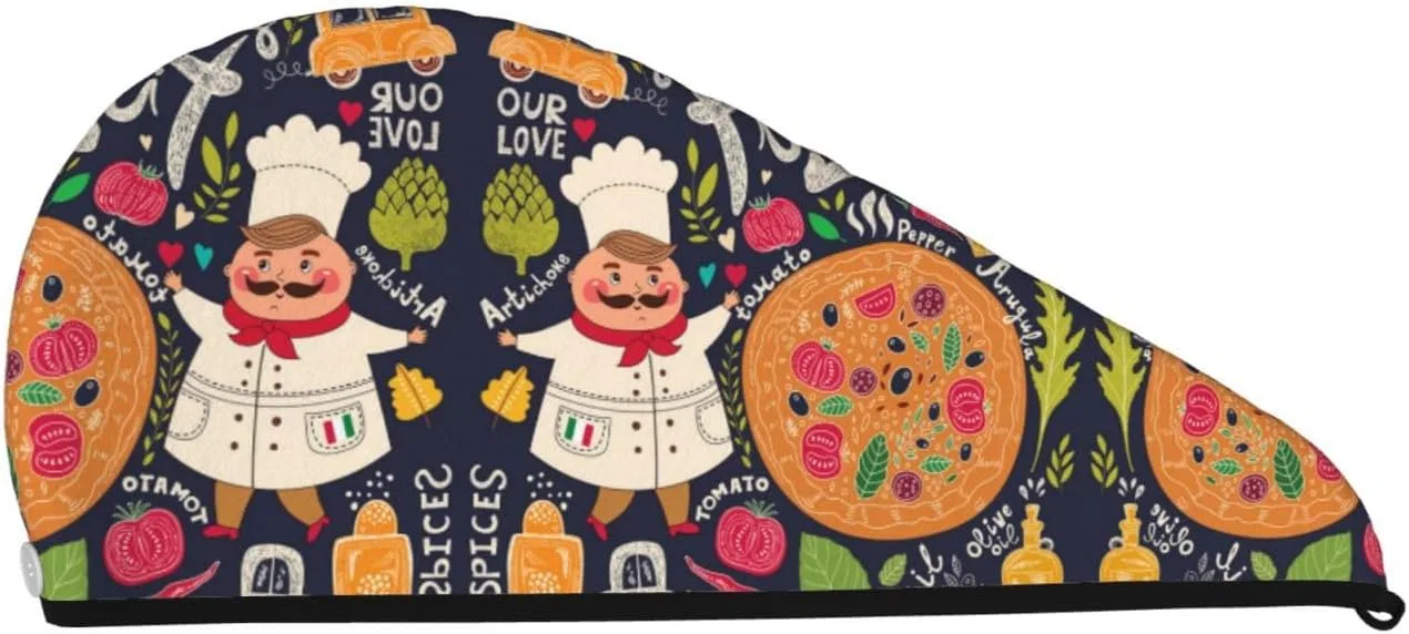 Шапочка для душа OCELIO, 64x26 см, Chef Pizza