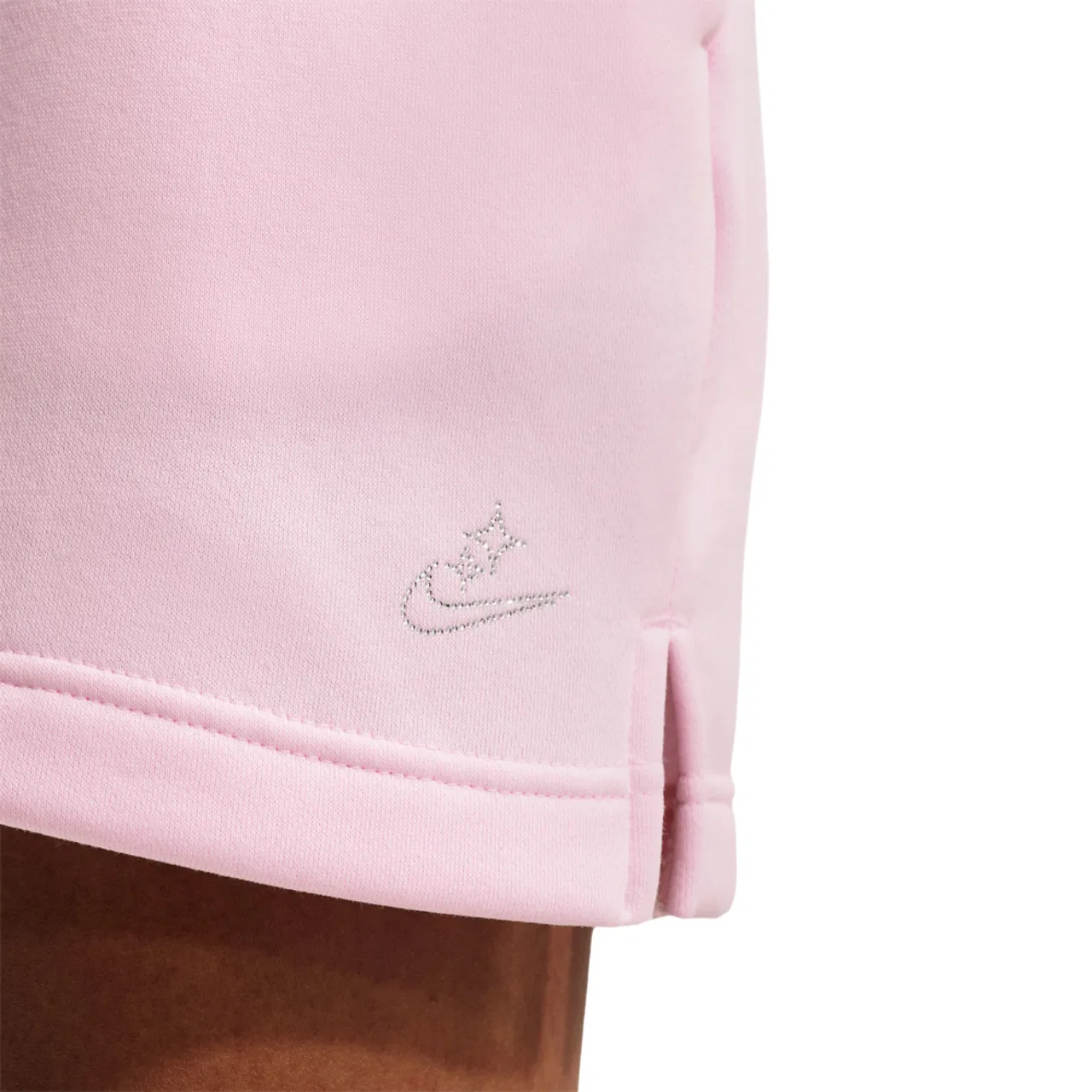 Женская мини-юбка Phoenix Fleece HR Bling Nike, цвет Pink Foam/Pink Foam — фото 3