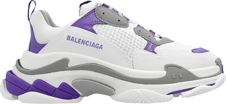 Кроссовки Balenciaga Wmns Triple S Sneaker White Purple, белый