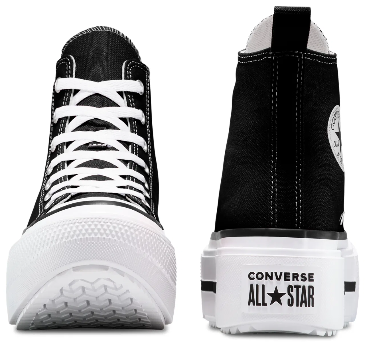 Детские кеды Chuck Taylor All Star Lift Double Stack Converse, черный/белый — фото 3