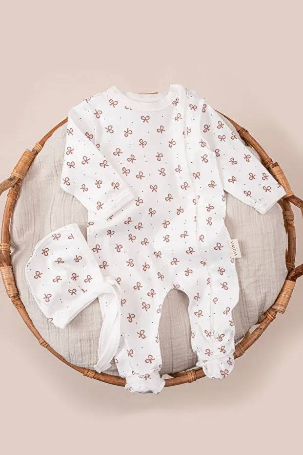 Детский комбинезон для новорожденных с принтом Vauva, Bowknot