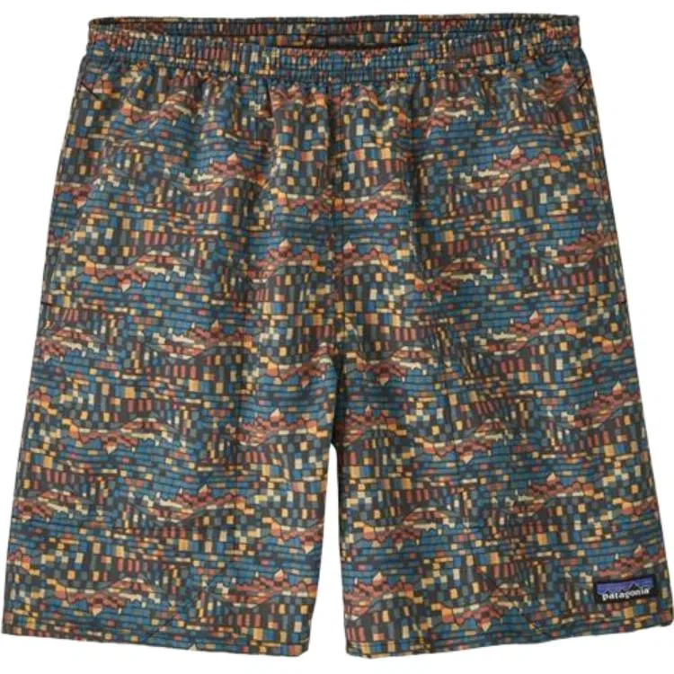 Мужские технические плавательные шорты Patagonia Baggies Longs, Ink Black Color Block/FPBL