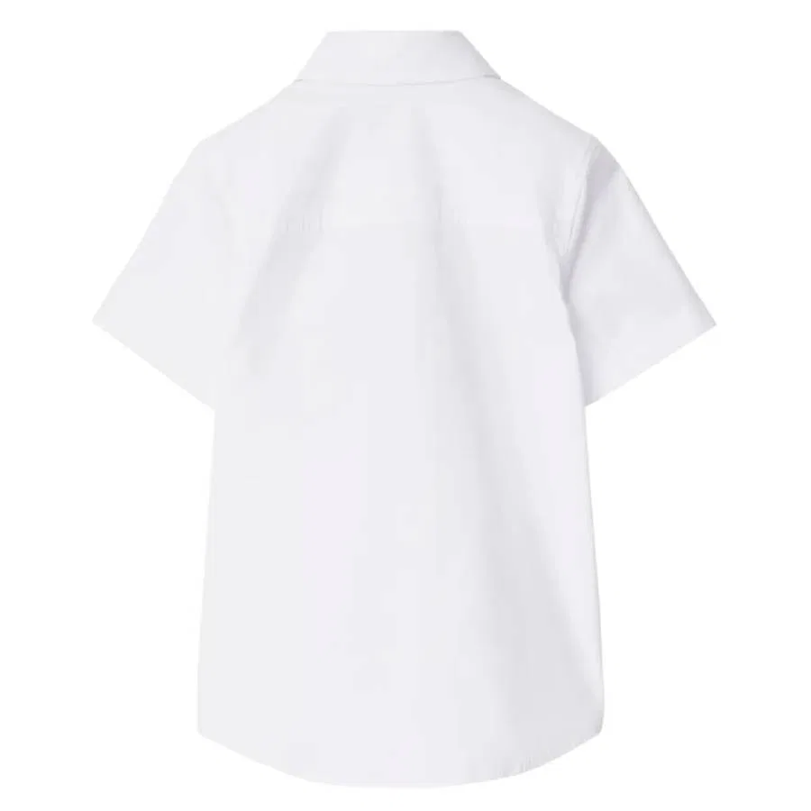 Детская рубашка с коротким рукавом и аппликацией EKD Kids EKD Applique Short-Sleeved Shirt Burberry, White — фото 2