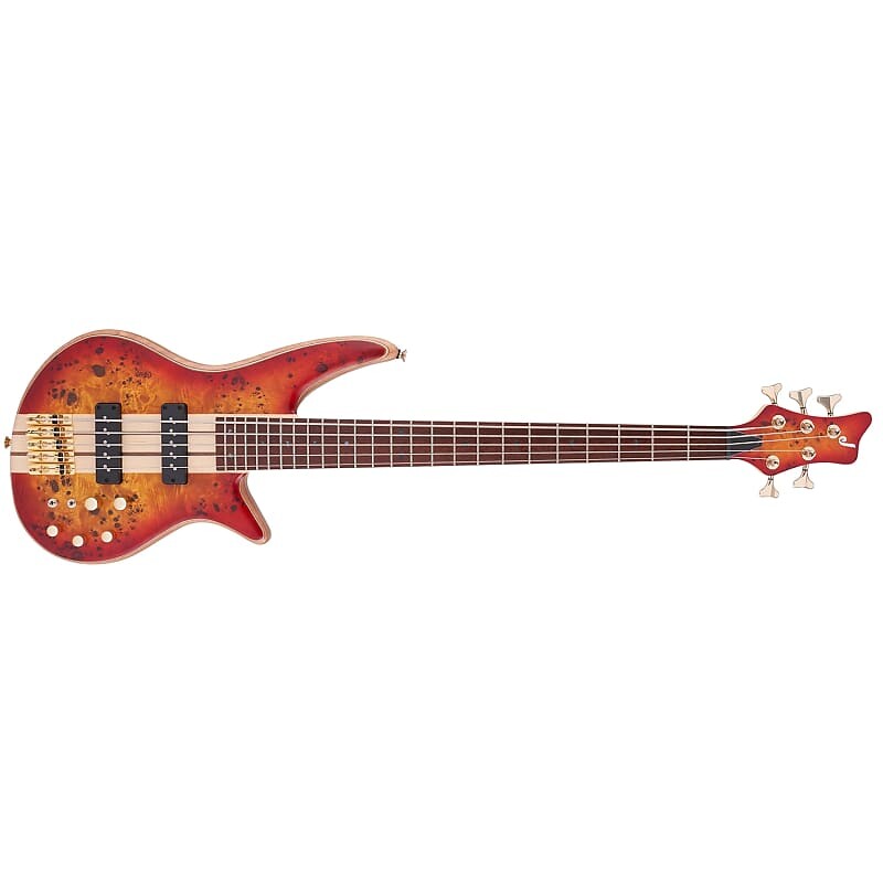 

Гитара Jackson Pro Series Spectra Bass SB V Poplar Burl Transparent Cherry Burst