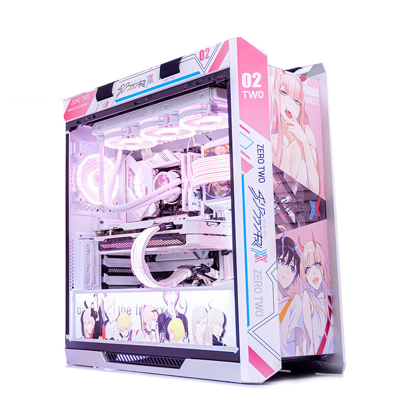 

Корпус ASUS ROG Strix Helios GX601 Custom 02 Theme, Mid Tower, белый/розовый/рисунок