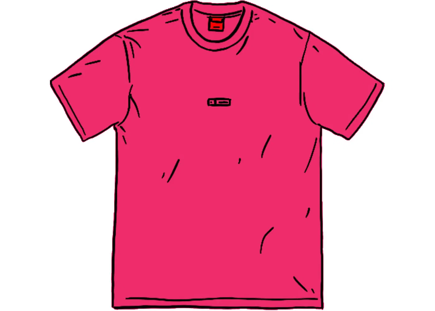Мужская футболка Supreme S/S Top, Fuschia