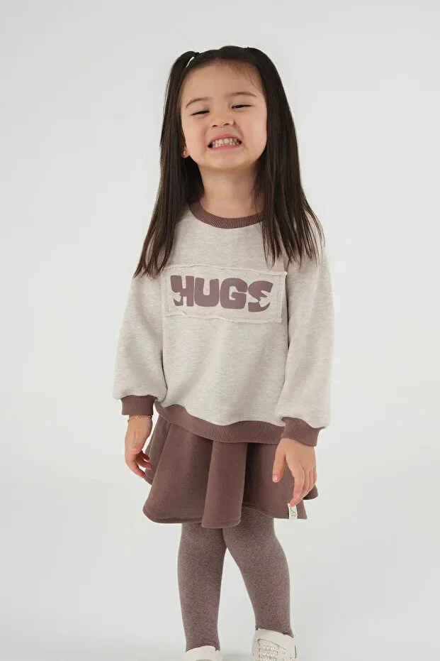 Детские свитшот для девочек без рукавов Mioma Kids, Beige