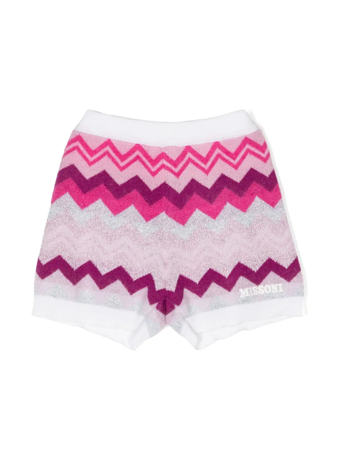 Шорты с зигзагом из вязаного материала Missoni, розовый