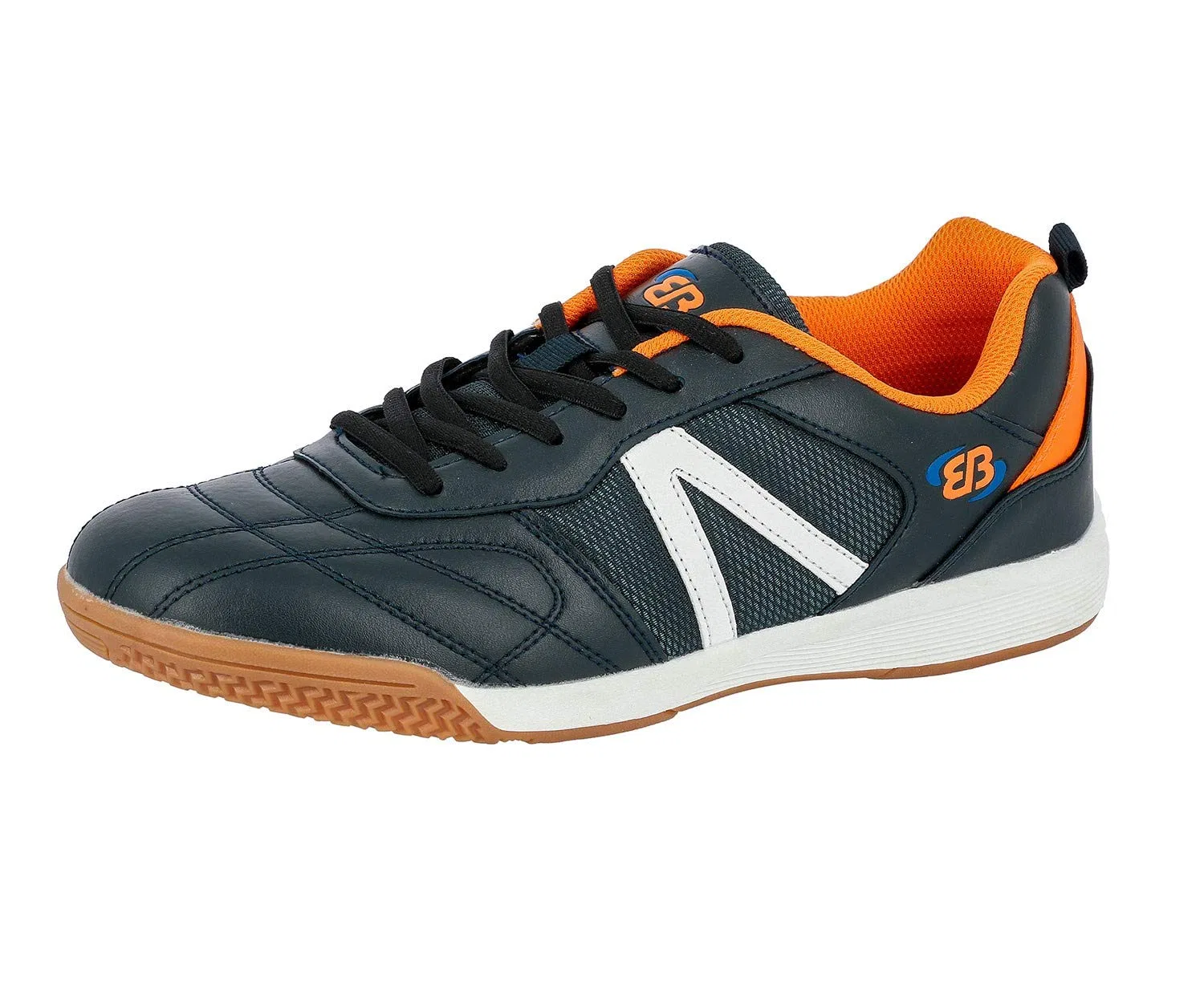 Детские кроссовки для мальчиков со шнуровкой Super Indoor Brütting, Blue Marine Orange