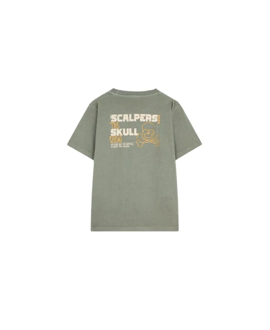 Футболка с принтом Scalpers, Khaki — фото 2