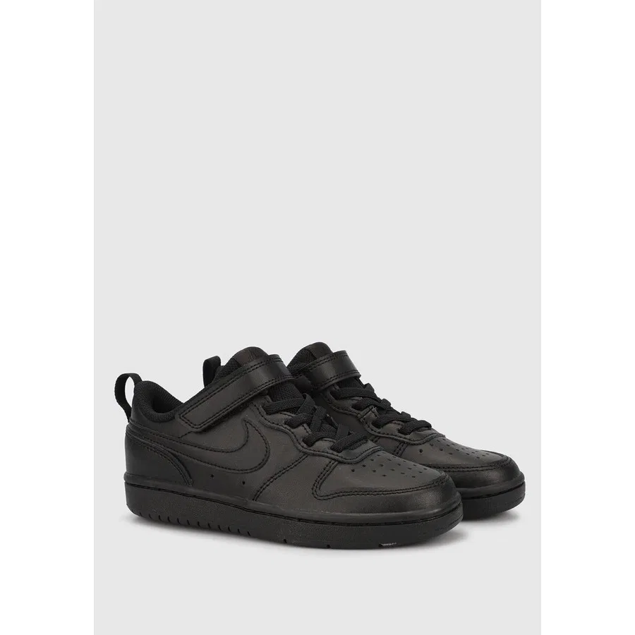 Кроссовки повседневные с кожаным верхом Court Borough Low 2 Nike, Черный — фото 3