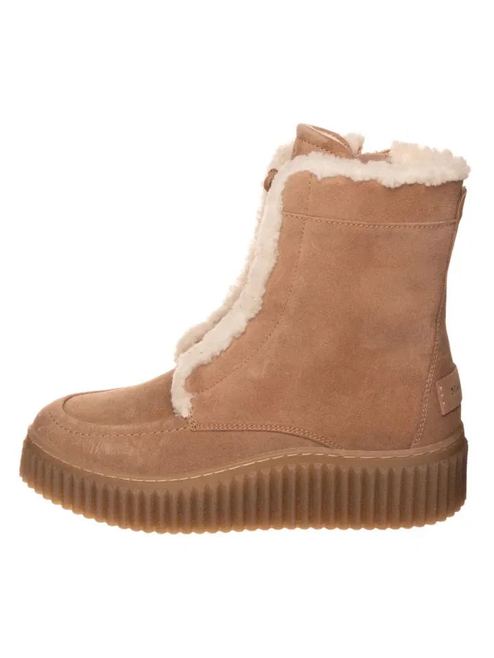 Детские кожаные ботинки на молнии Marc O'Polo Shoes, Hellbraun