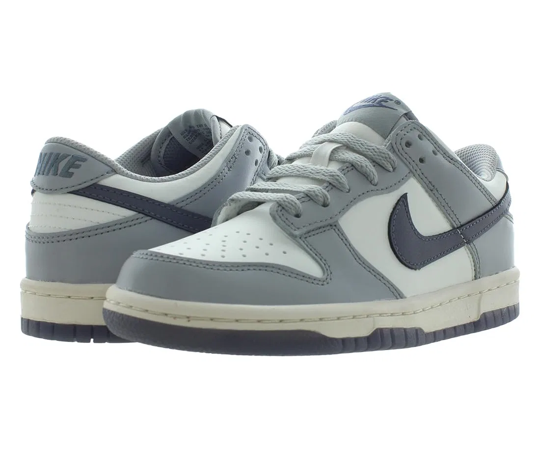 Детские кроссовки для мальчиков NIKE Dunk Low GS NIKE, Summit White Light Carbon — фото 3