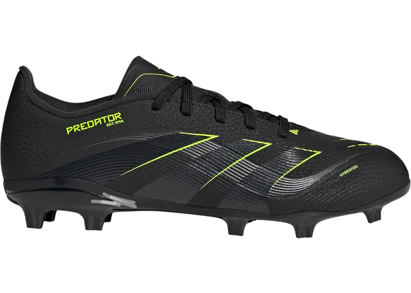 Детские бутсы Predator League FG/MG Adidas, Core Black Carbon Lucid Lemon